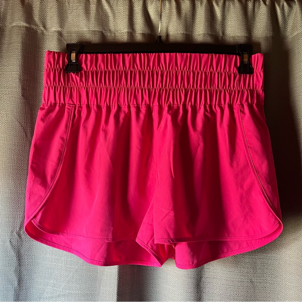 No Boundaries Hot Pink Athletic Shorts